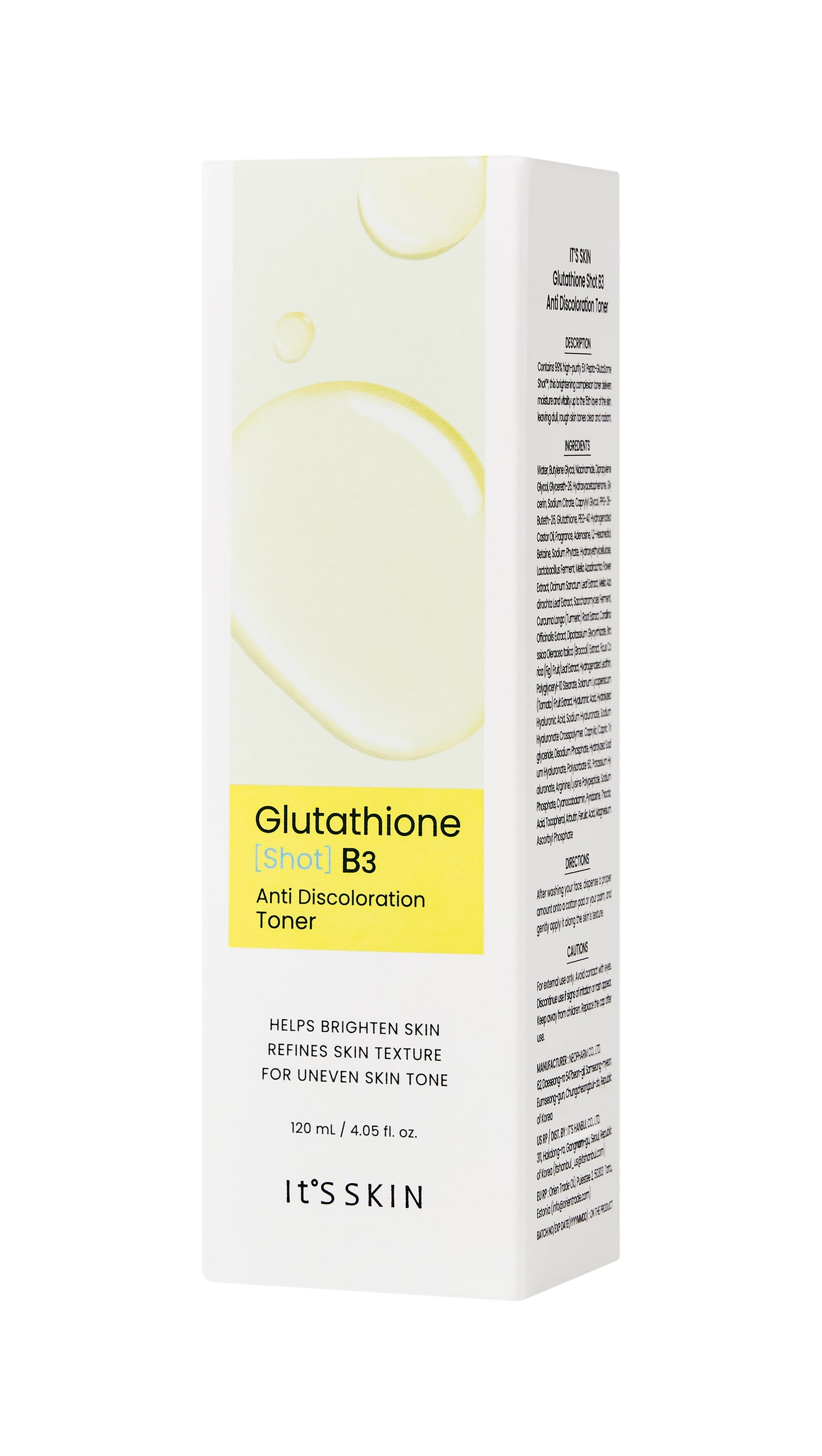 GLUTATHIONE SHOT B3 ANTI-DISCOLORATION TONER 4.05 fl oz.
