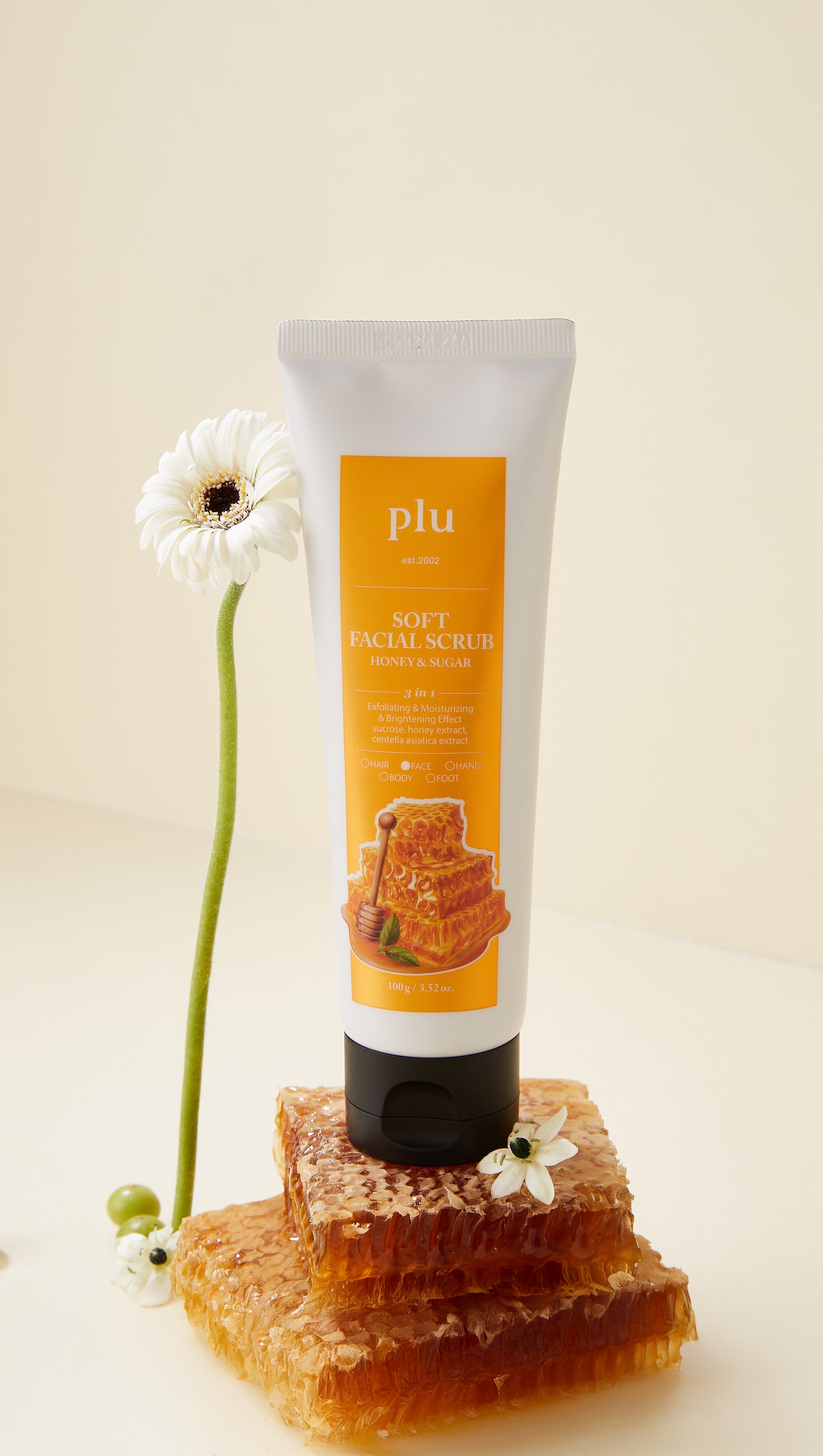 Soft Facial Scrub Honey & Sugar 3.52 oz.