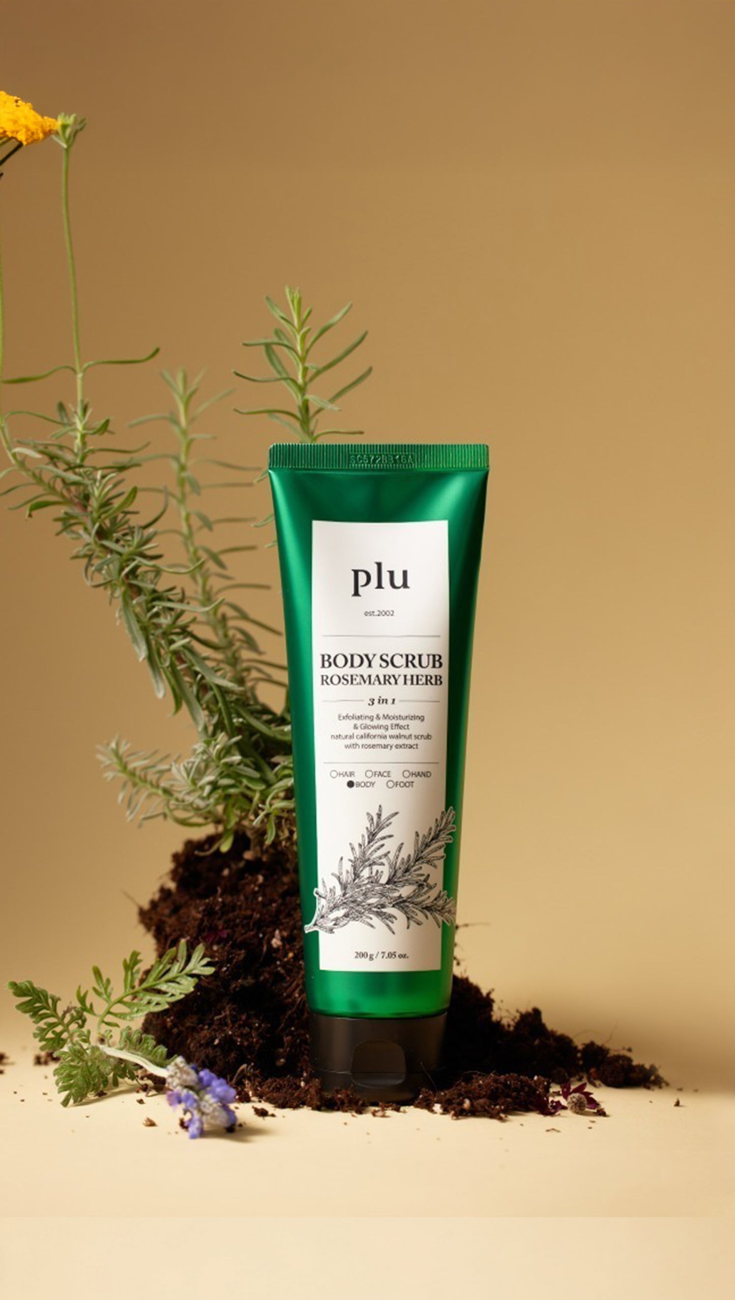 Body Scrub Rosemary Herb 7.05 oz.