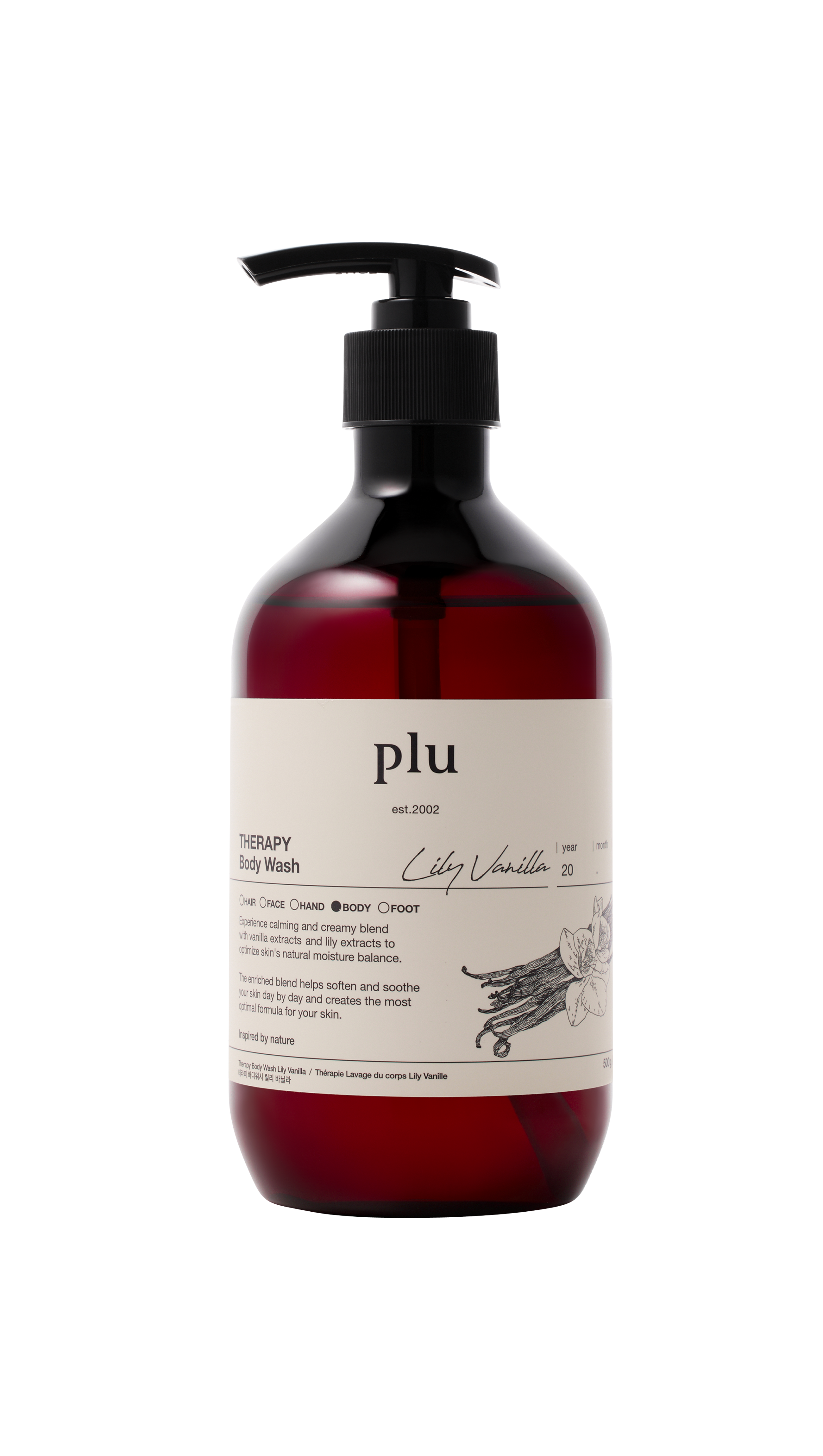 Therapy Body Wash Lily Vanilla 17.6 oz.