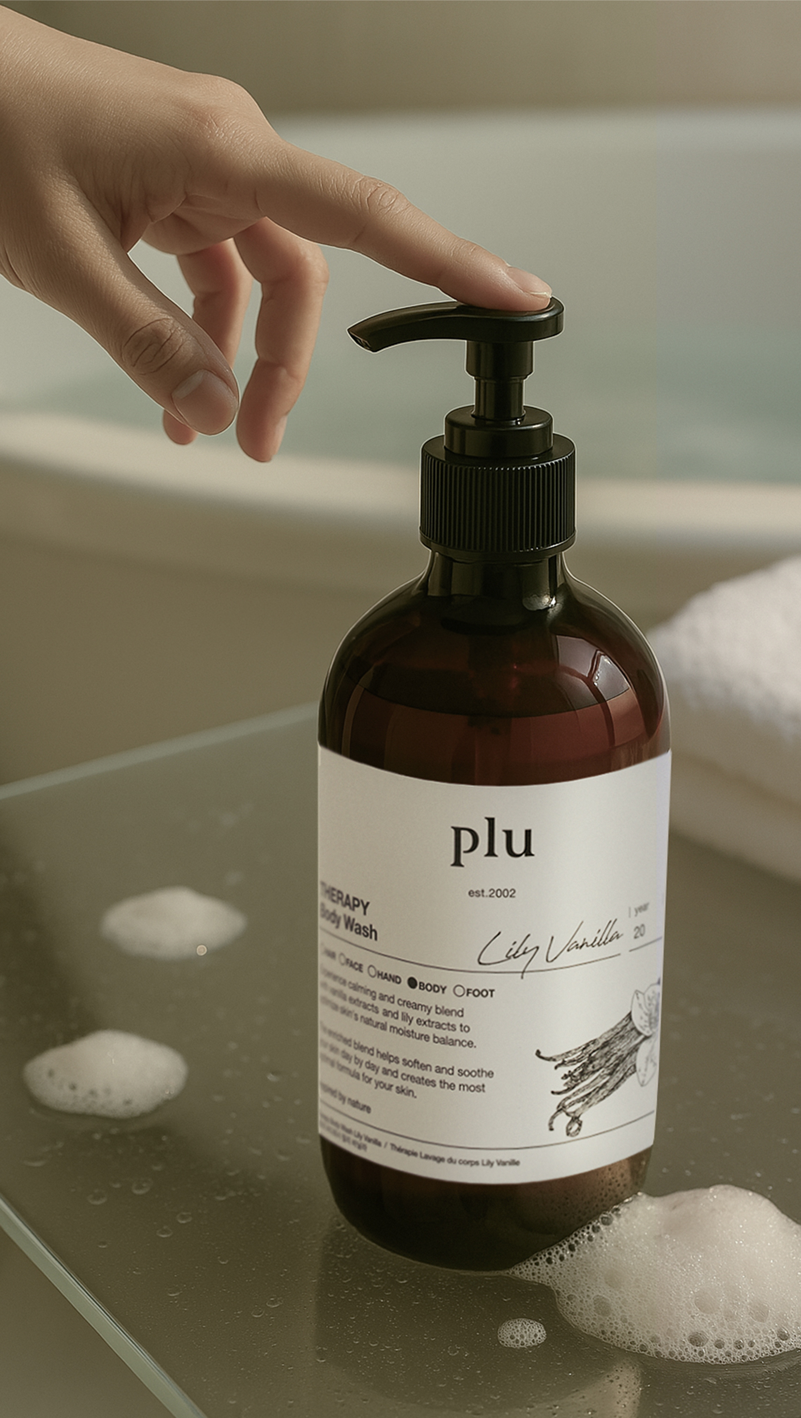 Therapy Body Wash Lily Vanilla 17.6 oz.